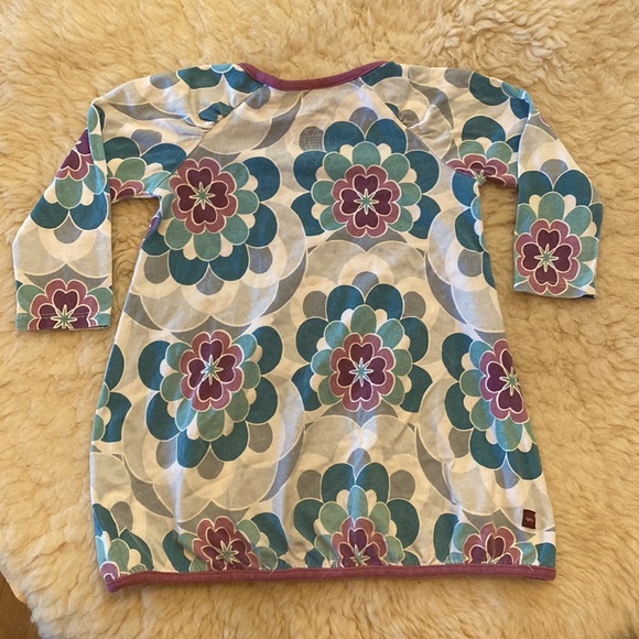 TEA Collection Dress 12-18mo, teal & berry flowers - Picture 2 of 4
